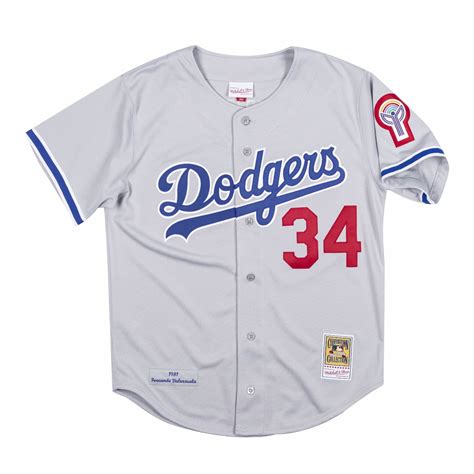 A Dodgers fan wore a Mexican-themed Julio Ur&237;as jersey. . Dodgers fernando valenzuela jersey